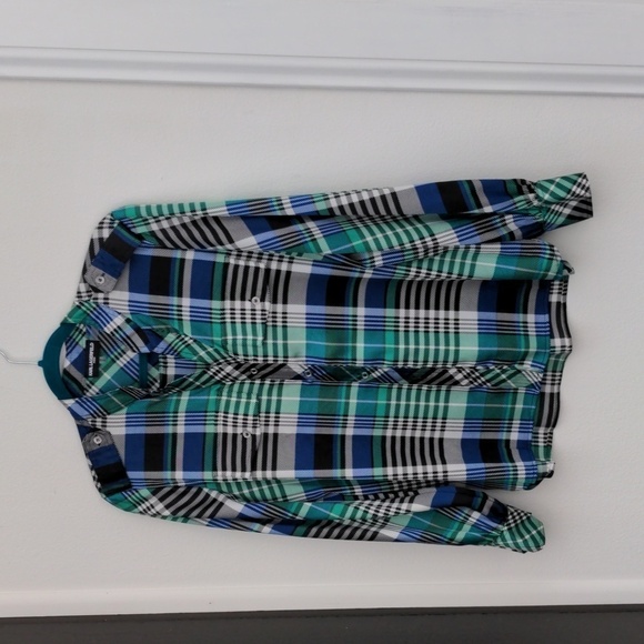 Karl Lagerfeld Long Sleeve Top Blouse Button Down M - Picture 8 of 9